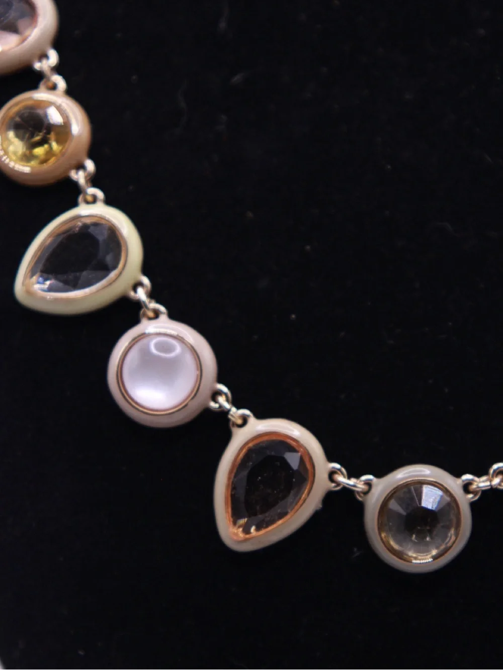 Anthropologie Enamel Gem Necklace